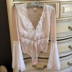 Victor Secret Sheer Lace Teddy